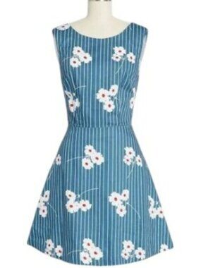 Modcloth "Know a Shortcut" Back-Cutout Dress